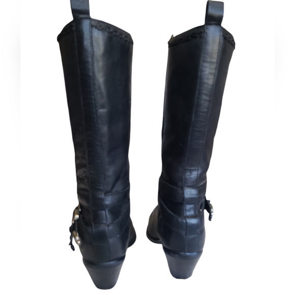 Zodiac Buckley Western Boots Black Leather Upper Women's Size 8M - Picture 4 of 16
